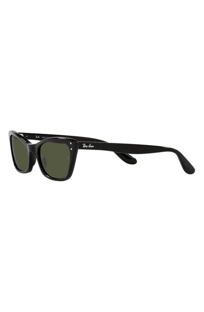 Shop Ray Ban Ray-ban Lady Burbank 55mm Cat Eye Sunglasses In Black