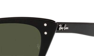 Shop Ray Ban Ray-ban Lady Burbank 55mm Cat Eye Sunglasses In Black