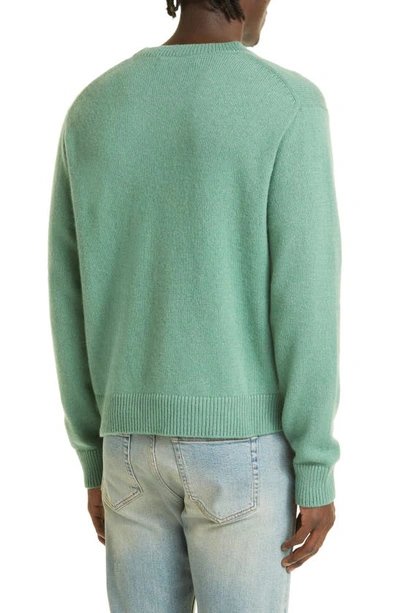 The Elder Statesman Simple Gender Inclusive Cashmere Sweater In Juniper