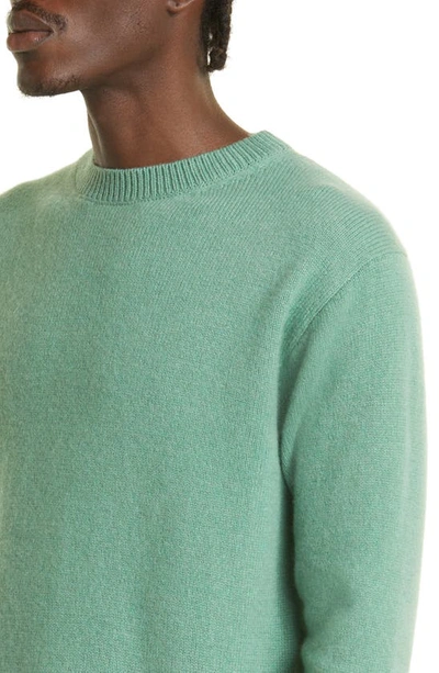 The Elder Statesman Simple Gender Inclusive Cashmere Sweater In Juniper