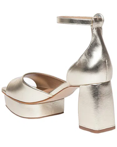 Shop Bernardo Raleigh Leather Sandal In Silver