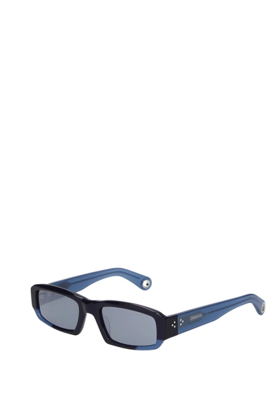 Shop Jacquemus Sunglasses Acetate Blue