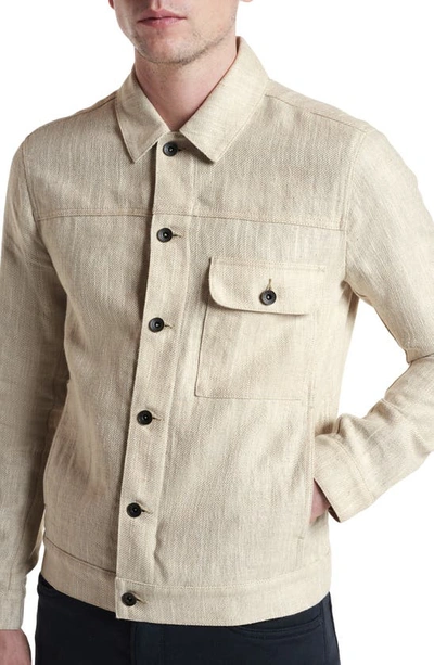 John Varvatos Men's Drew Trucker Jacket In Fossil Grey