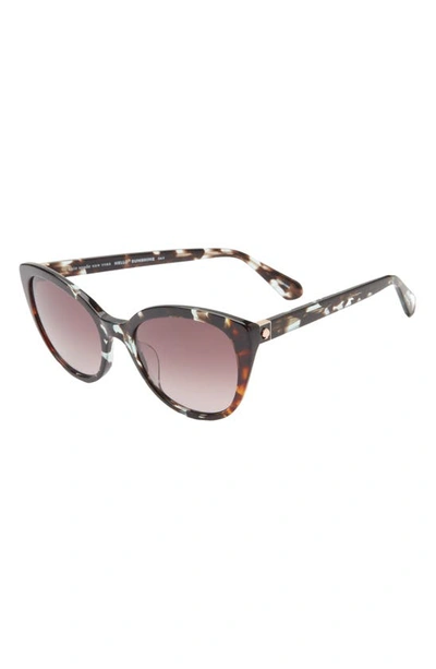 Shop Kate Spade Amberlees 55mm Gradient Eat Eye Sunglasses In Havana Multi/ Brown Gradient