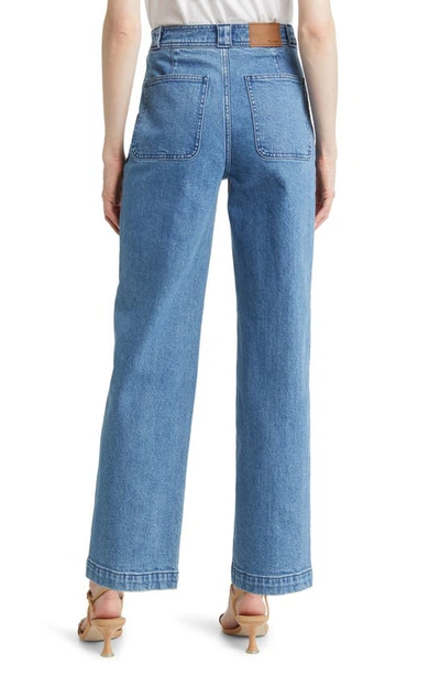 Madewell The Perfect Vintage Pintuck High Waist Wide Leg Jeans In Paradelle Wash
