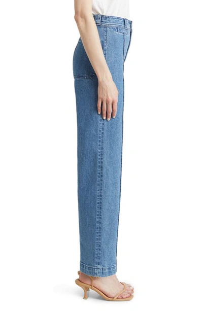 Madewell The Perfect Vintage Pintuck High Waist Wide Leg Jeans In Paradelle Wash