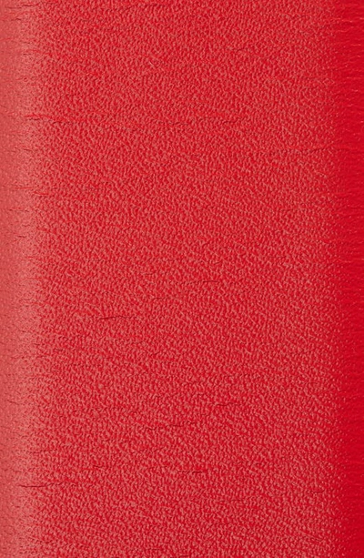 Shop Valentino Vlogo Signature Leather Belt In Ju5 Rouge Pur