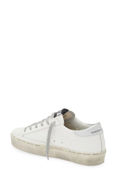 Shop Golden Goose Hi Star Platform Sneaker In White/ Silver