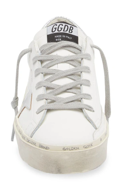 Shop Golden Goose Hi Star Platform Sneaker In White/ Silver
