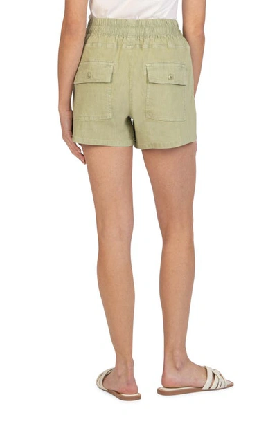 Kut From The Kloth Elastic Waist Shorts In Cactus