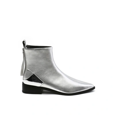 Shop United Nude Pure Bootie In Silver