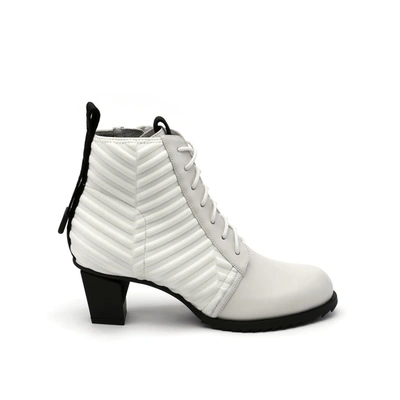 Shop United Nude Lev Lace Bootie In White