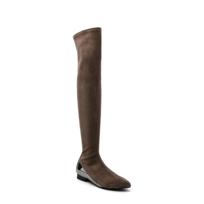 Shop United Nude Flow Thigh Boot Lo In Brown