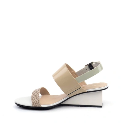 Shop United Nude Solid Slingback Mid In Beige