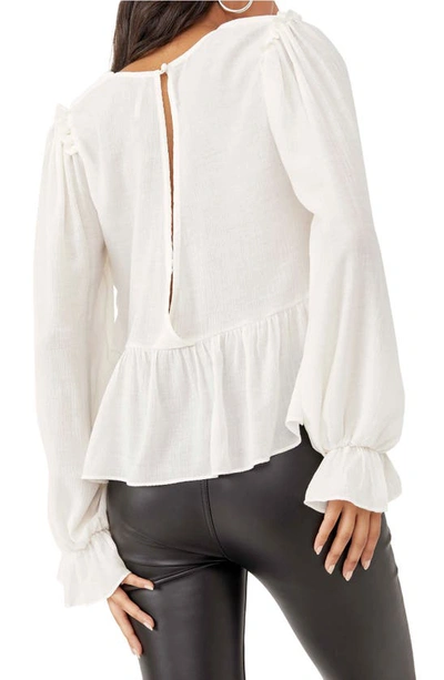 Free People Daia Ruffle Top In Frenchnilla