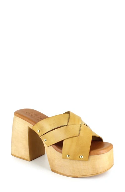 Shop Zigi Suriel Platform Slide Sandal In Mstrd Lthr