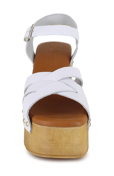 Shop Zigi Marcy Platform Sandal In Wht Lthr O