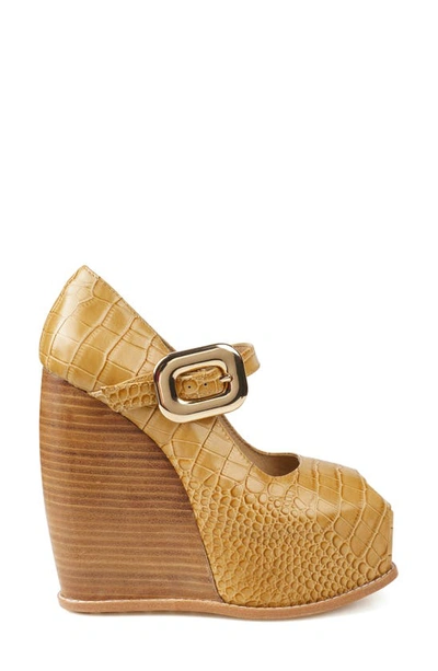 Zigi Philipah Peep Toe Platform Wedge Sandal In Perlin Cr
