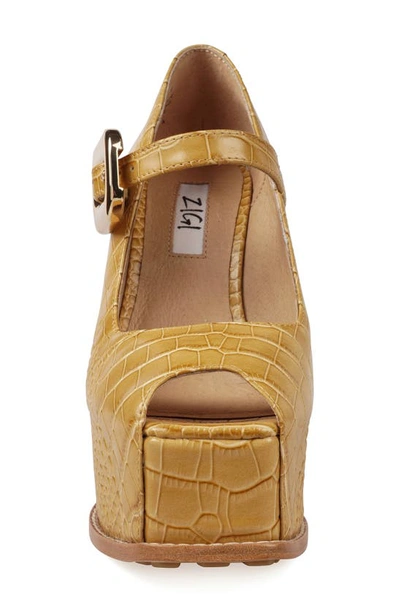 Zigi Philipah Peep Toe Platform Wedge Sandal In Perlin Cr