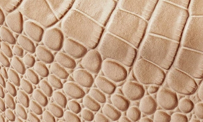 Zigi Philipah Peep Toe Platform Wedge Sandal In Nude Croc