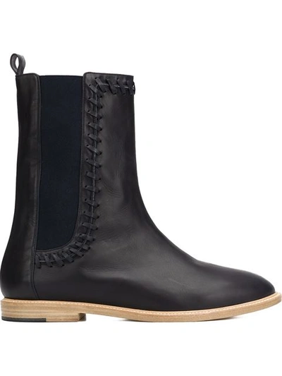 Maiyet 'hazel Whipstitch' Ankle Boots In Dark Blue