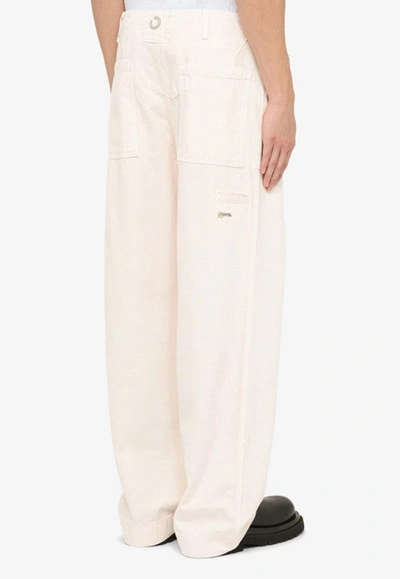 Shop Objects Iv Life 5-pocket Style Straight-leg Jeans In Beige