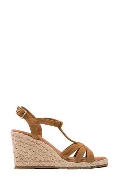 Shop Andre Assous Madina Espadrille Wedge Sandal In Cuero Suede