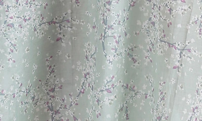 Papinelle Cheri Blossom Lace Front Maxi Nightgown In Sage
