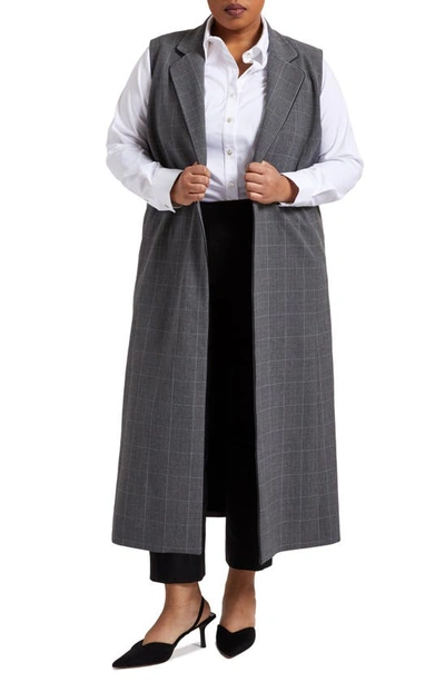 Shop Pari Passu Jeanne Longline Vest In Gray