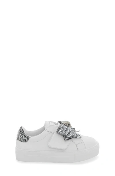 Shop Kurt Geiger Kids' Mini Laney Bow Sneaker In White