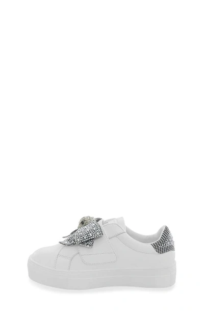 Shop Kurt Geiger London Kids' Mini Laney Bow Sneaker In White