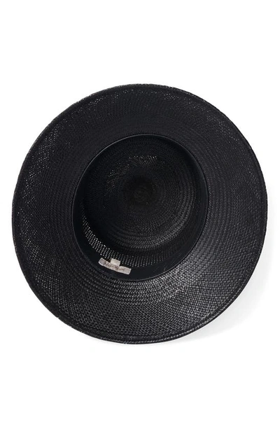Brixton Lopez Straw Bucket Hat In Coronado Black