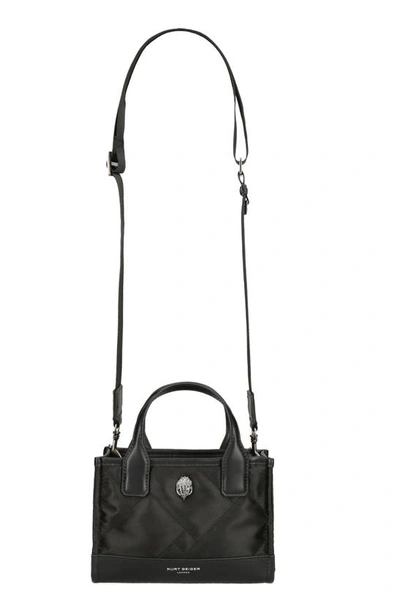 Shop Kurt Geiger Micro Square Crossbody Tote Bag In Black