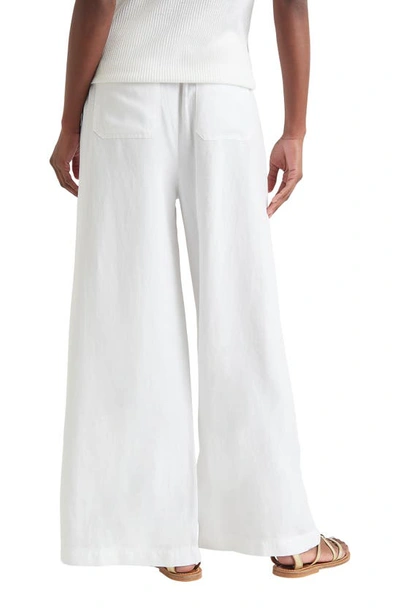 Shop Splendid Angie Lyocell & Linen Palazzo Pants In White