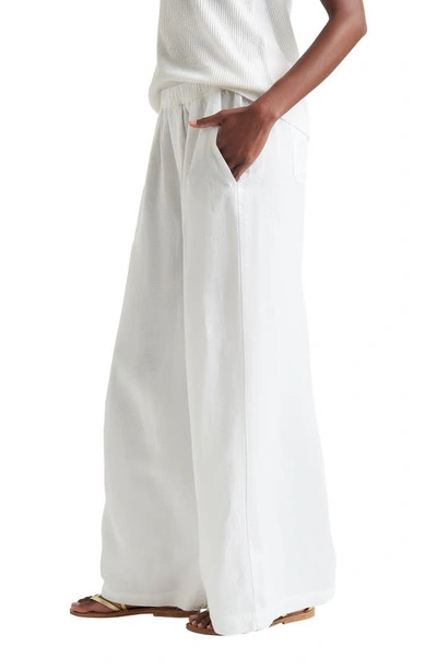 Shop Splendid Angie Lyocell & Linen Palazzo Pants In White