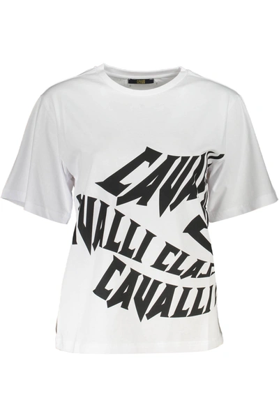 Shop Cavalli Class White Cotton Tops &amp; Women's T-shirt