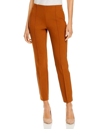 Shop Lafayette 148 Gramercy Pant - Cappuccino In Brown