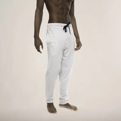 Members Only Heather Contrast Elastic Sleep Pants In Black