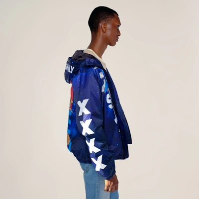 Shop Members Only Men's Space Jam Galaxy Midweight Jacket In Blue
