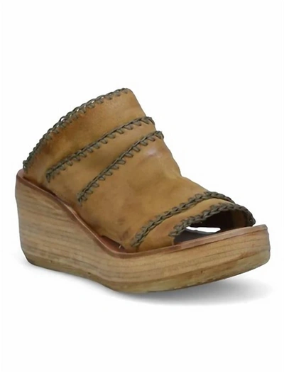 Shop A.s.98 Nelson Wedge In Tiger In Brown