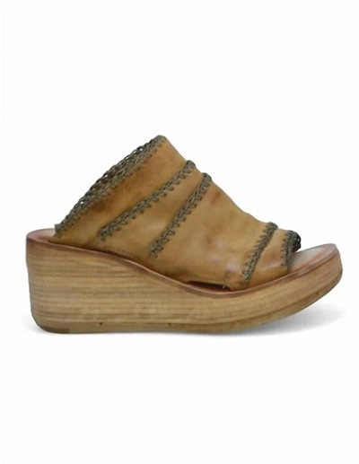 Shop A.s.98 Nelson Wedge In Tiger In Brown