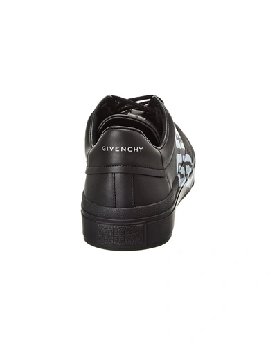 Shop Givenchy City Sport Leather Sandal In Black
