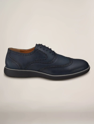 Shop Members Only Men's Grand Oxford Wingtip Shoes In Blue