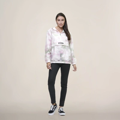 Members Only Women's Translucent Pullover Jacket With Hood In Multi