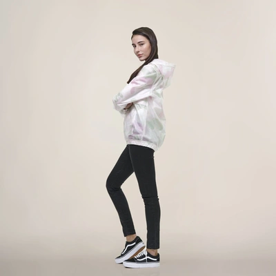 Members Only Women's Translucent Pullover Jacket With Hood In Multi