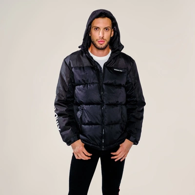 Shop Members Only Men's Mo Puffer Jacket In Black