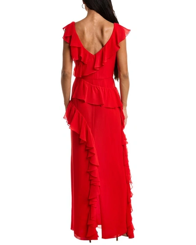 Shop Mikael Aghal Gown In Red