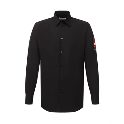 Shop Givenchy Patch Logo Shirt In Black
