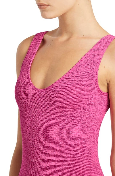 Shop Bound By Bond-eye Bond-eye Mara One-piece Swimsuit In Fuchsia Shimmer
