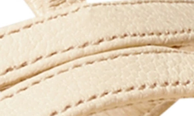 Shop Tory Burch Capri Miller Espadrille Wedge Sandal In New Cream / Wheat